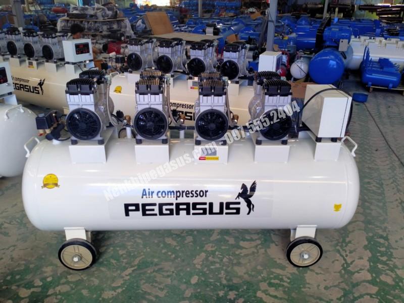 Máy nén khí không dầu Pegasus TM-OF1100*4_330L