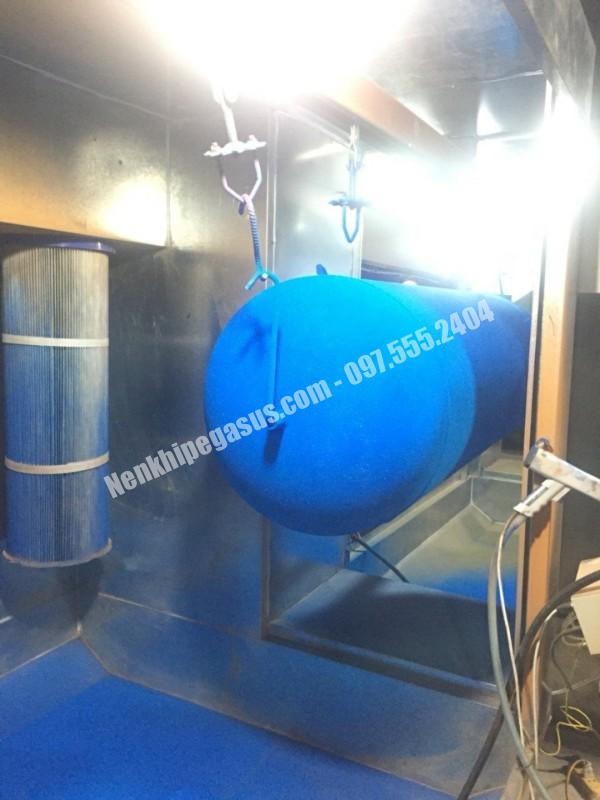 Bình tích khí Pegasus và dây chuyền phun sơn tự động