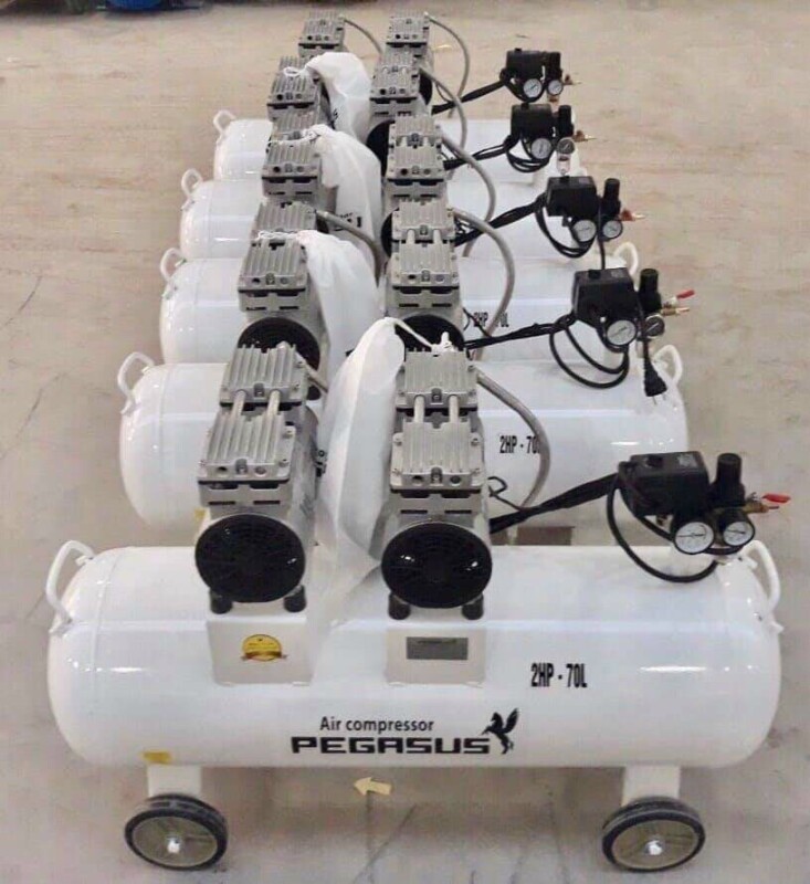máy nén khí không dầu TM-OF750*2-70l