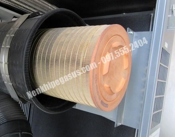 Lọc gió bị bẩn gây ngừng cánh quạt máy nén khí trục vít 