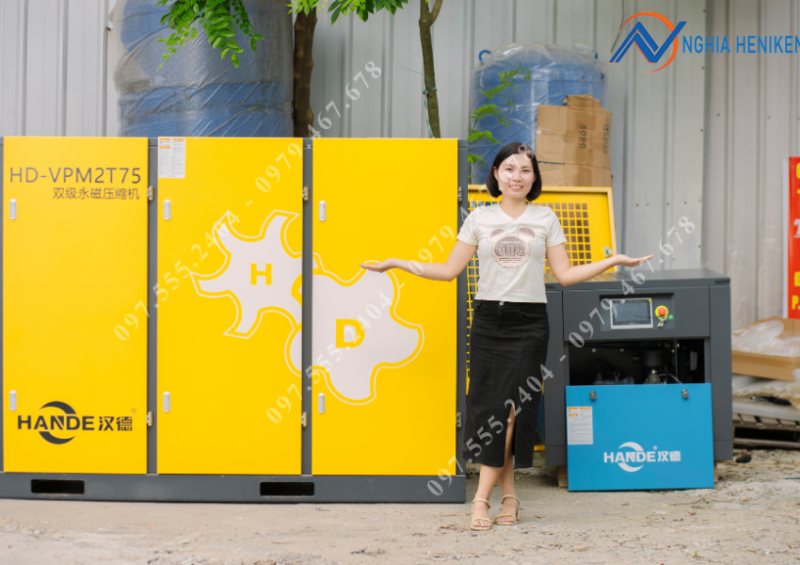 Máy nén khí trục vít biến tần 2 cấp - Ảnh 1
