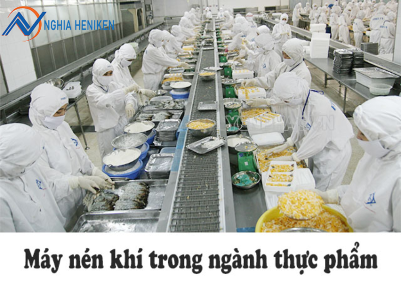 Máy nén khí ứng dụng trong ngành công nghiệp thực phẩm