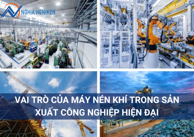 Vai trò máy nén khí công nghiệp trong công nghiệp hiện đại 2025